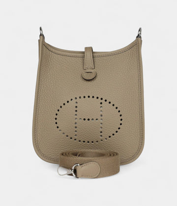 Hermès Evelyne TPM Beige Marfa Clemence Palladium Hardware
