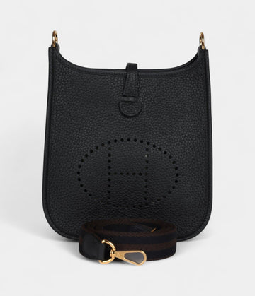 Hermès Evelyne TPM Black Clemence Gold Hardware