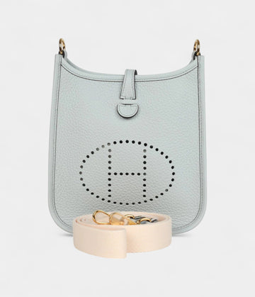 Hermès Evelyne TPM Bleu Pale Clemence Palladium Hardware