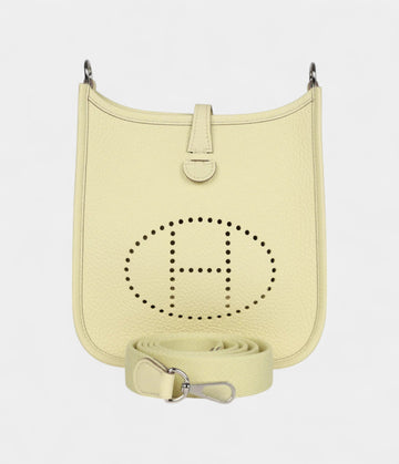 Hermès Evelyne TPM Jaune Milton Clemence Palladium Hardware
