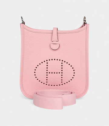 Hermès Evelyne TPM Rose Sakura Clemence Palladium Hardware