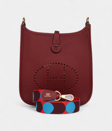 Hermès Evelyne TPM Rouge H Clemence Gold Hardware