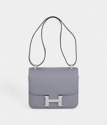 Hermes Gris Mouette Constance 24 CM Bag