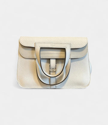 Hermès Halzan Brown Patent Leather Handbag