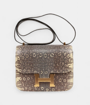 Hermès Mini Constance 18 Ombre Lizard Varanus Salvator Gold Hardware