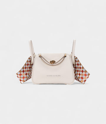 Hermès Mini Lindy Mushroom Clemence Gold Hardware
