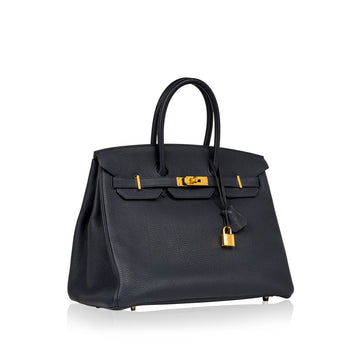 Birkin 35 - Blue Indigo Togo - GHW