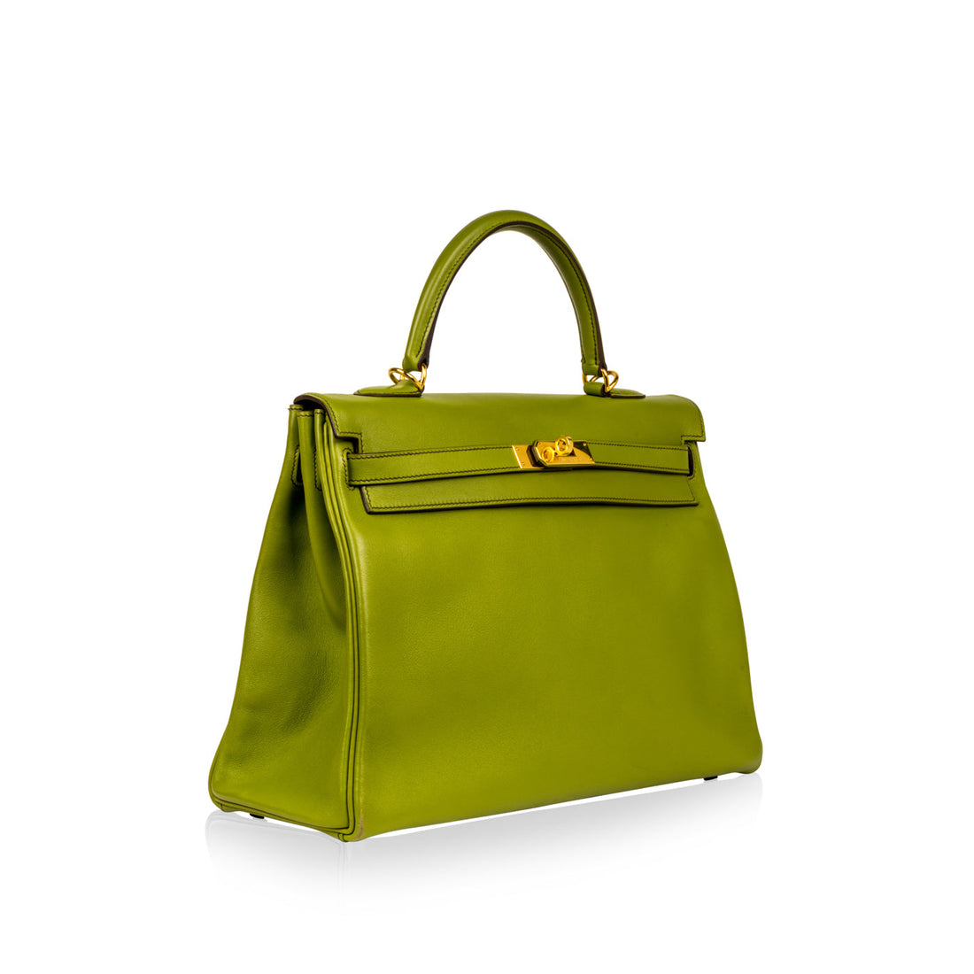Kelly 35 - Vert Anis Swift leather