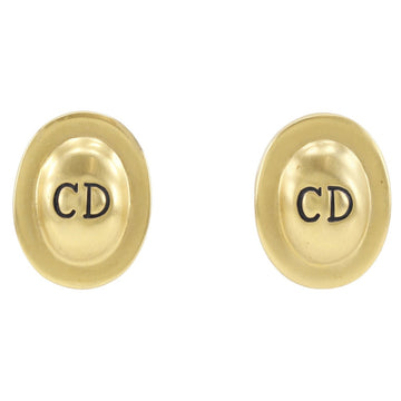 Christian Dior Earring Plated Gold gold vintage Women Used