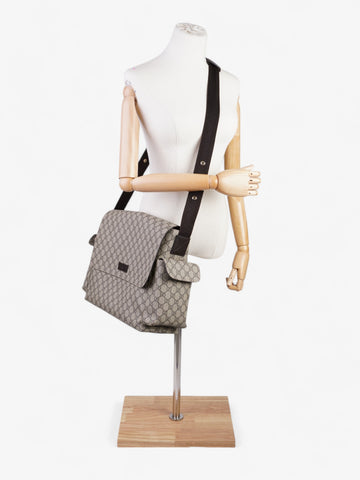 Gucci Baby Changing Bag CS Supreme / Brown Coated Canvas Medium