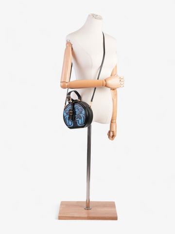 Louis Vuitton Anachro Bleu Petite Boite Chapeau Black / Blue Leather