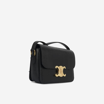 Teen Triomphe Bag - Black Lizard