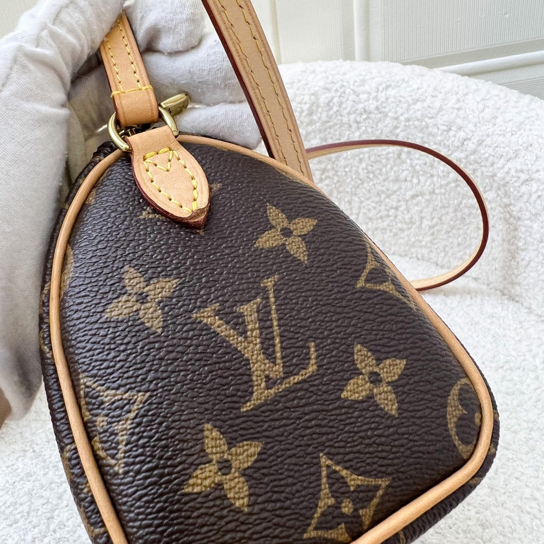 LV Nano Speedy in Monogram Canvas and GHW
