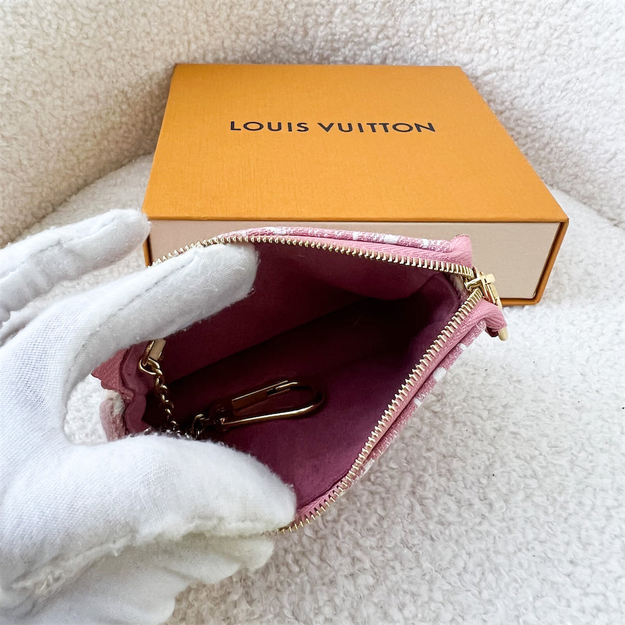 LV Micro Pochette Accessoires in Pink Denim GHW