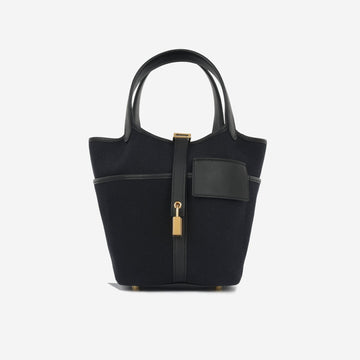 Hermès Hermès Picotin 18 Cargo - Noir Canvas GHW