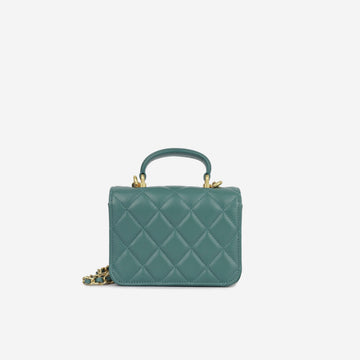 Chanel Micro Top Handle - Dark Teal