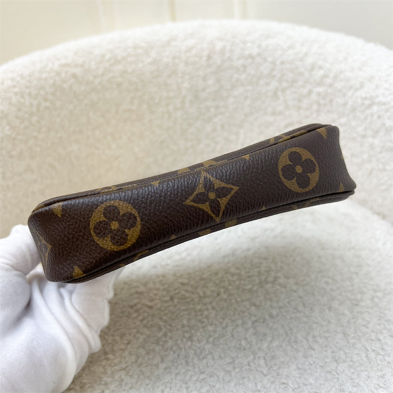 LV Mini Pochette Accessoires in Monogram Canvas and GHW