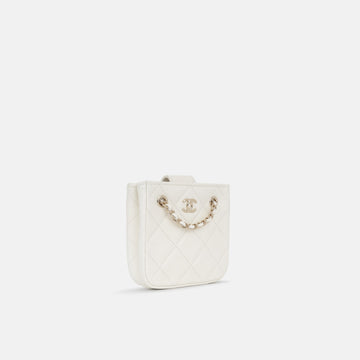 Chanel Tiny Square Clutch on Chain