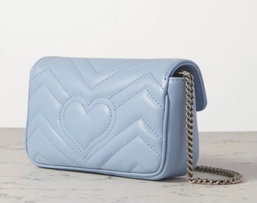 GUCCI CS MARMONT SUPER MINI QUILTED SHOULDER BAG
