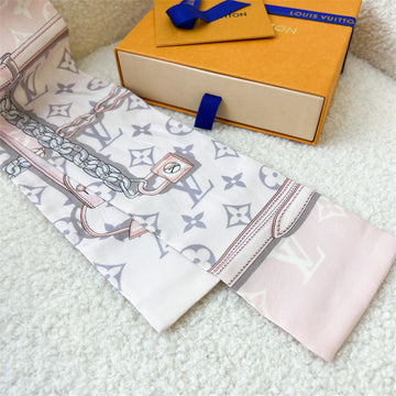 LV bandeau in Rose / Grey Silk