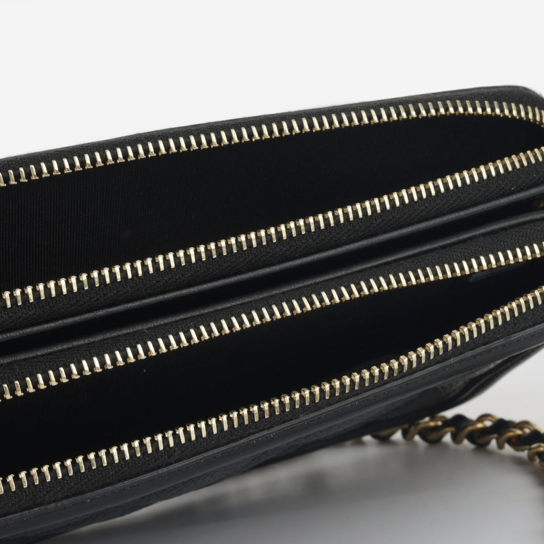 Chanel CC Filigree Clutch on Chain