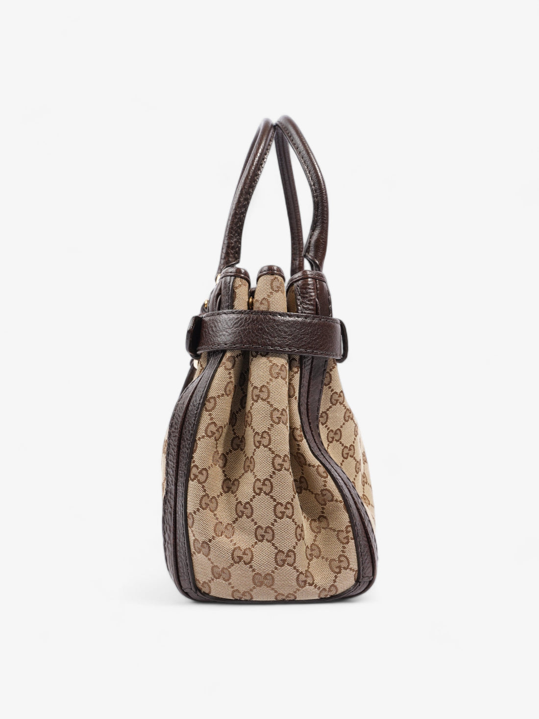 Gucci Running Tote Beige And Ebony CS Supreme Canvas Medium