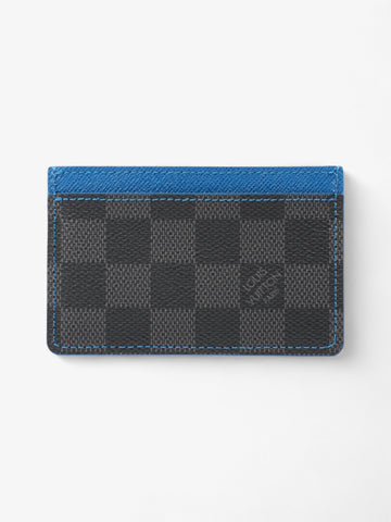 Louis Vuitton Card Holder Damier Graphite / Blue Coated Canvas