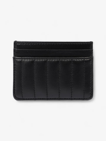 Burberry Lola Card Holder Black / Silver Lambskin Leather