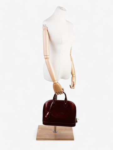 Louis Vuitton Alma Monogram Vernis / Amarante Vernis Leather PM