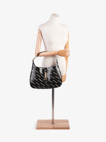 Gucci Gucci x Balenciaga Jackie Black / White Leather Medium