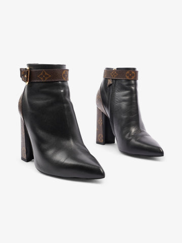 Louis Vuitton Matchmake Low Boots 80mm Black / Monogram Calfskin Leather EU 37 UK 4