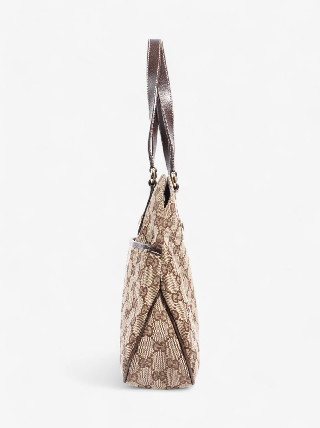Gucci Charmy Front Pocket Shoulder Bag CS Supreme / Beige / Brown Canvas