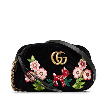 GUCCI VS Marmont Velvet Crossbody Crossbody Bag