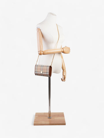 Burberry Wallet on chain Burberry Check Coated Canvas