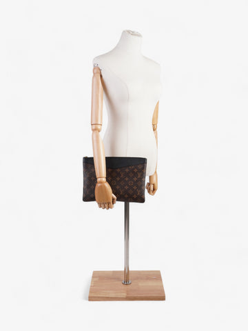 Louis Vuitton Daily Pouch Monogram / Black Coated Canvas