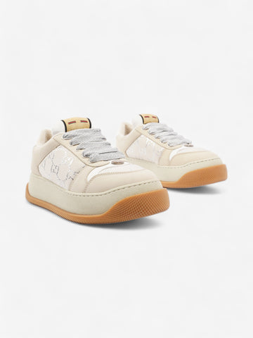 Gucci Screener CS Supreme / Beige / Silver Canvas EU 38 UK 5