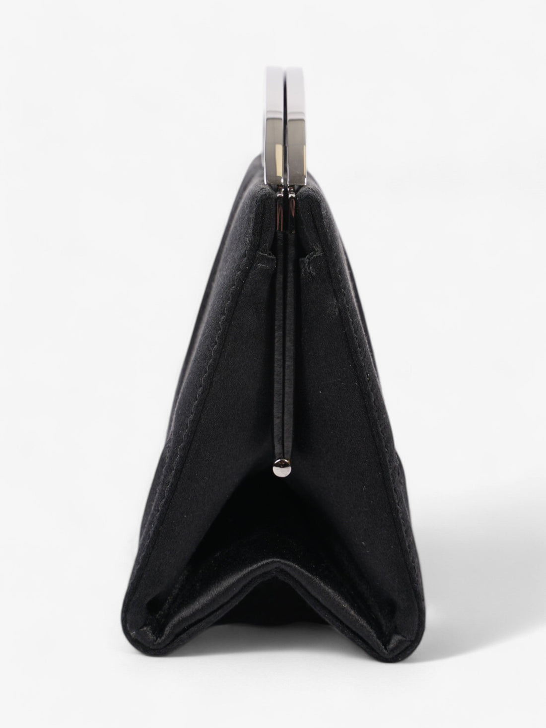 Chanel CC Clutch Black Satin