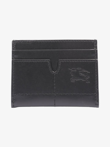 Burberry Snip Card Case Black Leather
