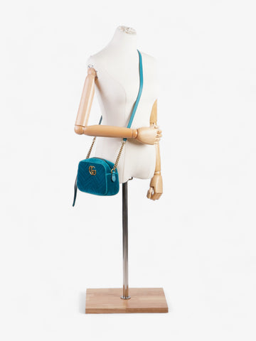 Gucci CS Marmont Blue Velvet Small