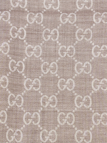 Gucci Beige Gucci scarf Grey CS Supreme Wool