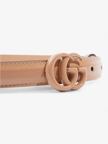 Gucci CS Marmont Thin Belt Beige Leather 95cm 38mm