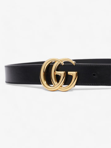 Gucci CS Marmont Thin Belt Black Leather 80cm 32"