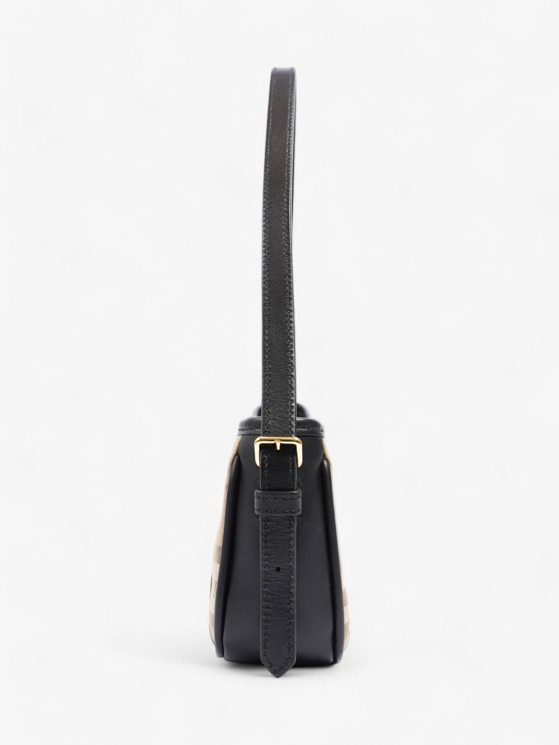 Burberry Shoulder Bag Check Coated Canvas