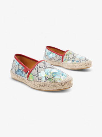 Gucci CS Blooms Espadrilles CS Supreme / Bloom / Hibiscus Red Coated Canvas EU 37 UK 4