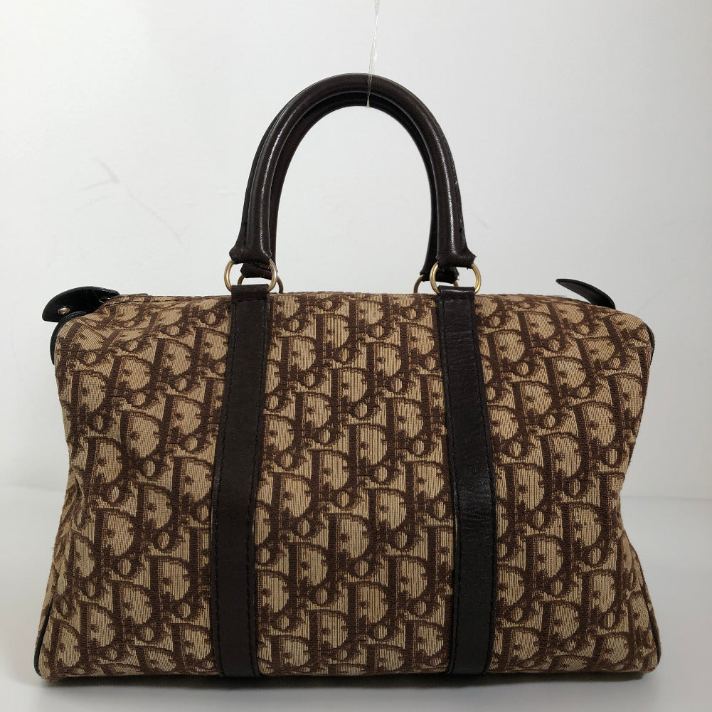 Oblique Canvas Boston Bag