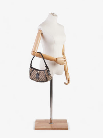 Gucci Abbey Beige And Ebony CS Supreme / Brown Canvas