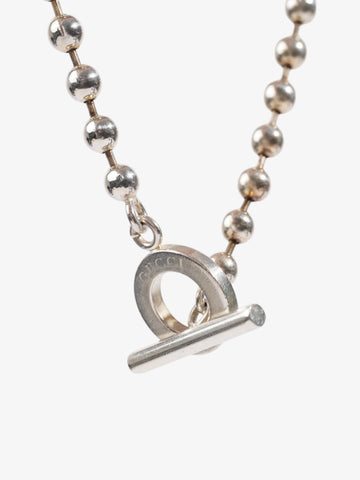 Gucci Boule ToCSle Necklace Silver Silver Sterling