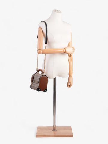 Gucci Bamboo Padlock Bag CS Supreme / Black / Brown Coated Canvas