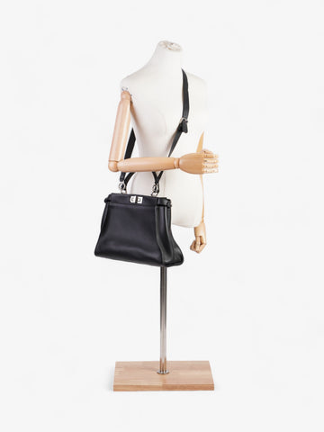 Fendi Peekaboo  Black Lambskin Leather Medium