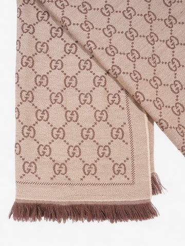 Gucci CS Jacquard Scarf CS Supreme Wool